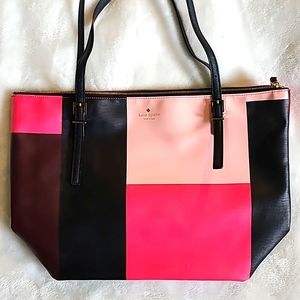 Large Kate Spade Color Block Purse